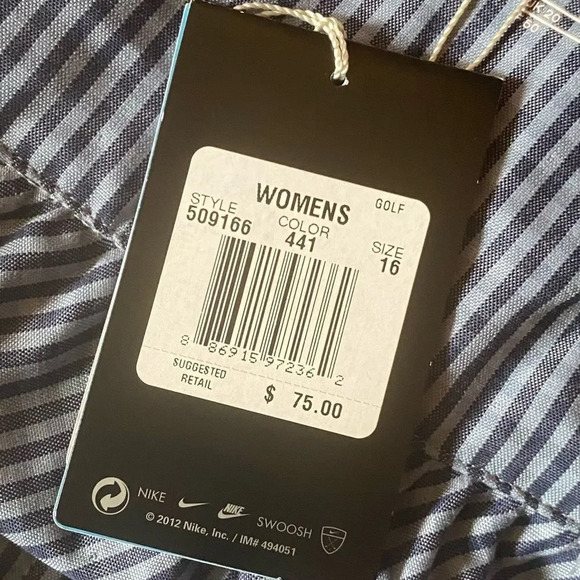 NWT NIKE Dry Fit Plaid Golf Skirt - Picture 4 of 6